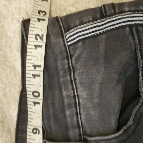 Kancan woman's gray black distressed crop stretch jeans size 27 - Picture 14 of 16